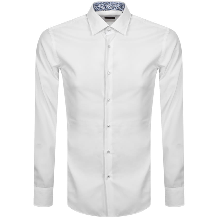 Alternative Image for ProductBOSS Joras Slim Fit Long Sleeve Shirt White1